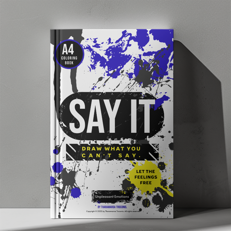 Uncomfortable emotions Coloring Book